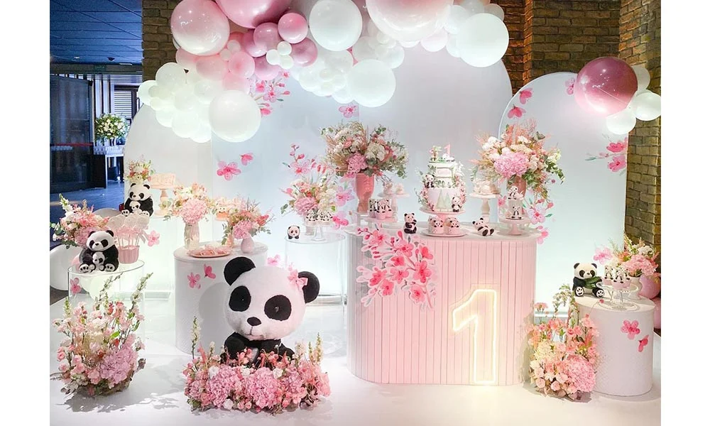 decoracion tematica de panda