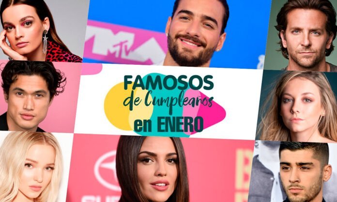 Famosos que cumplen años en enero