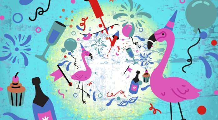 Decoración de flamencos para cumpleaños Fiesta de Flamenco