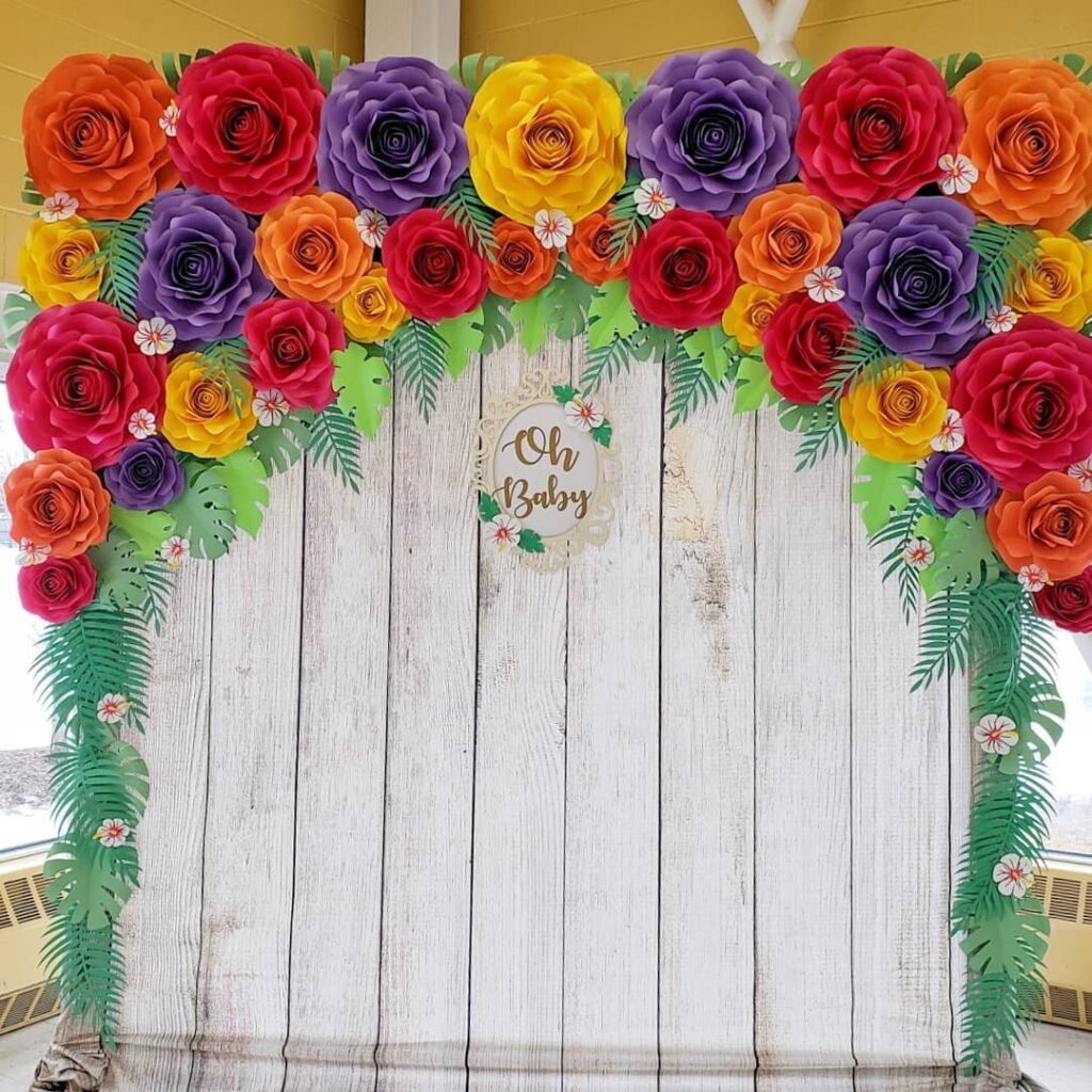 Decoración con flores
