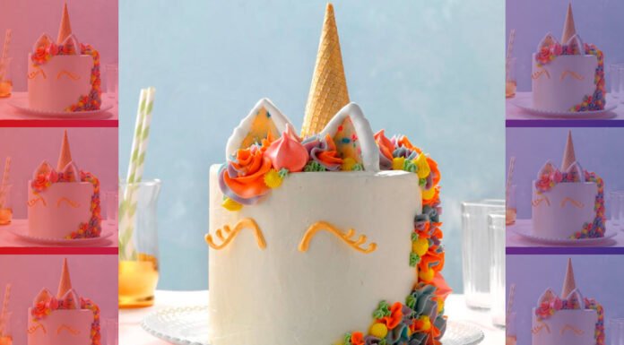 Receta Pastel de Unicornio pastel de unicornio