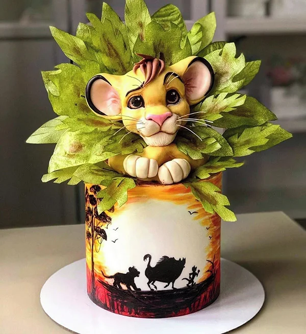 pastel de El Rey Leon