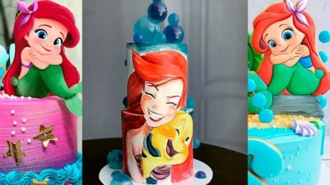 pasteles de la sirenita