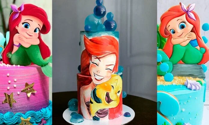 pasteles de la sirenita