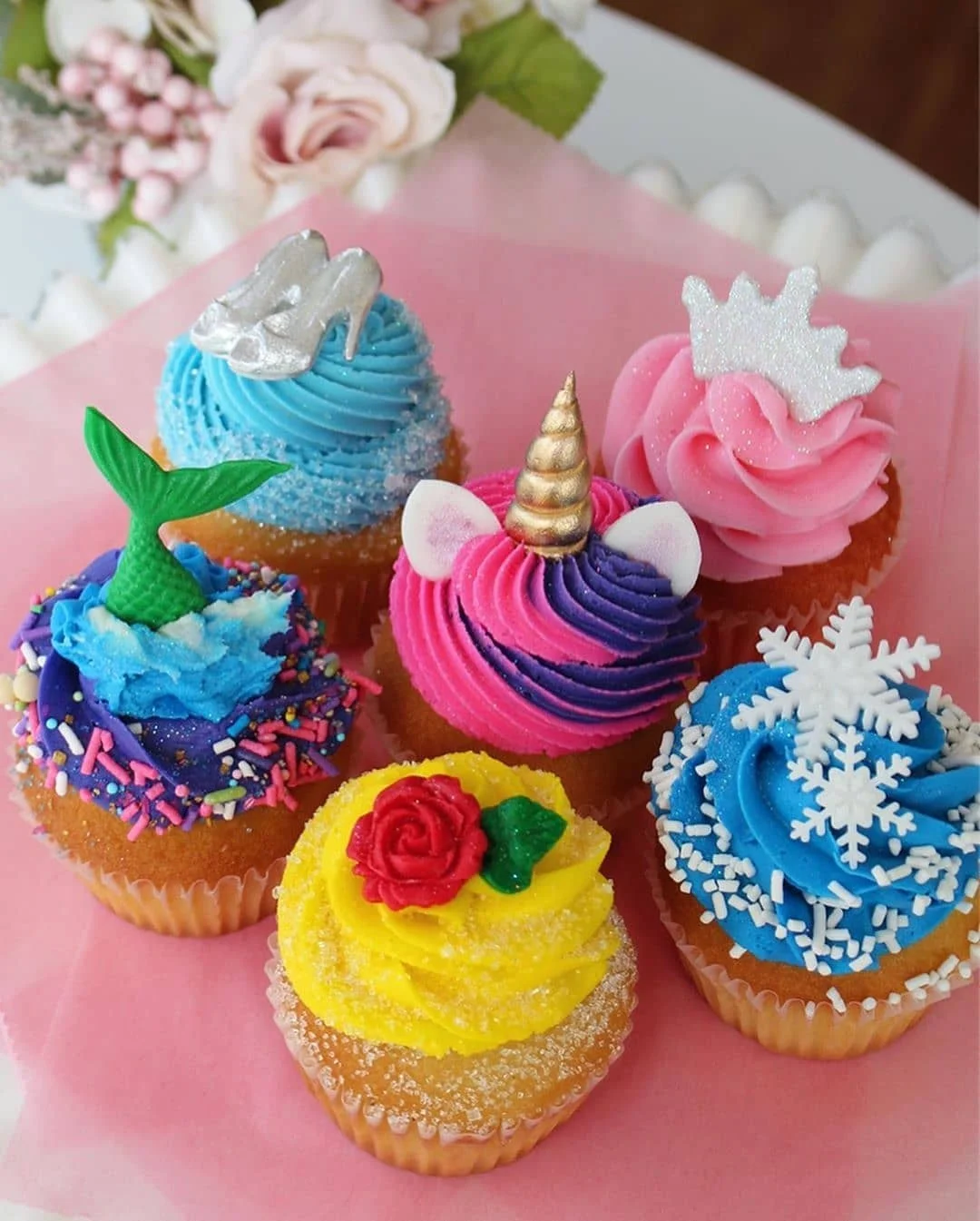 Cupcakes de las Princesas Disney