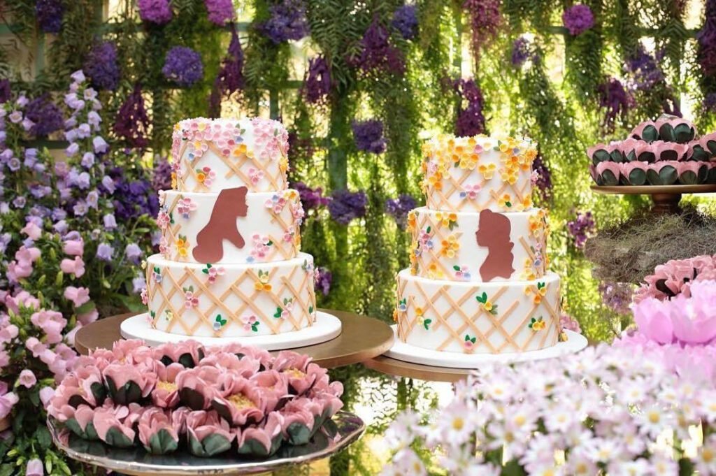 pastel de las princesas bella y aurora