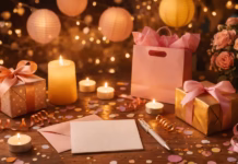 Deseos de cumpleaños: mensajes bonitos, cortos y originales para felicitar Mesa festiva con regalos, velas encendidas y confeti; imagen ideal para artículo de deseos de cumpleaños y felicitaciones.