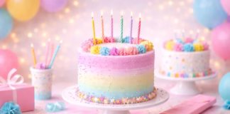 Ideas bonitas y originales de pastel para cumpleaños de niña pasteles para niña en composición editorial con estilos elegantes, temáticos y de bautizo