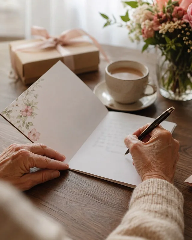 Tarjeta para escribir frases cortas de feliz 50 cumpleaños