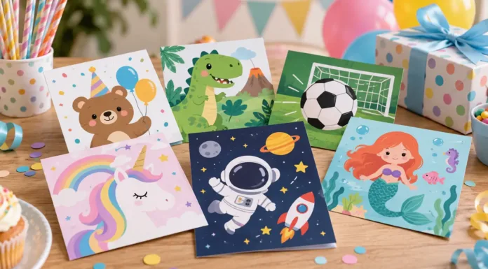 Invitaciones de cumpleaños infantiles: ideas originales para niños invitaciones de cumpleaños infantiles con diseños de dinosaurio, fútbol, unicornio, espacio y sirena