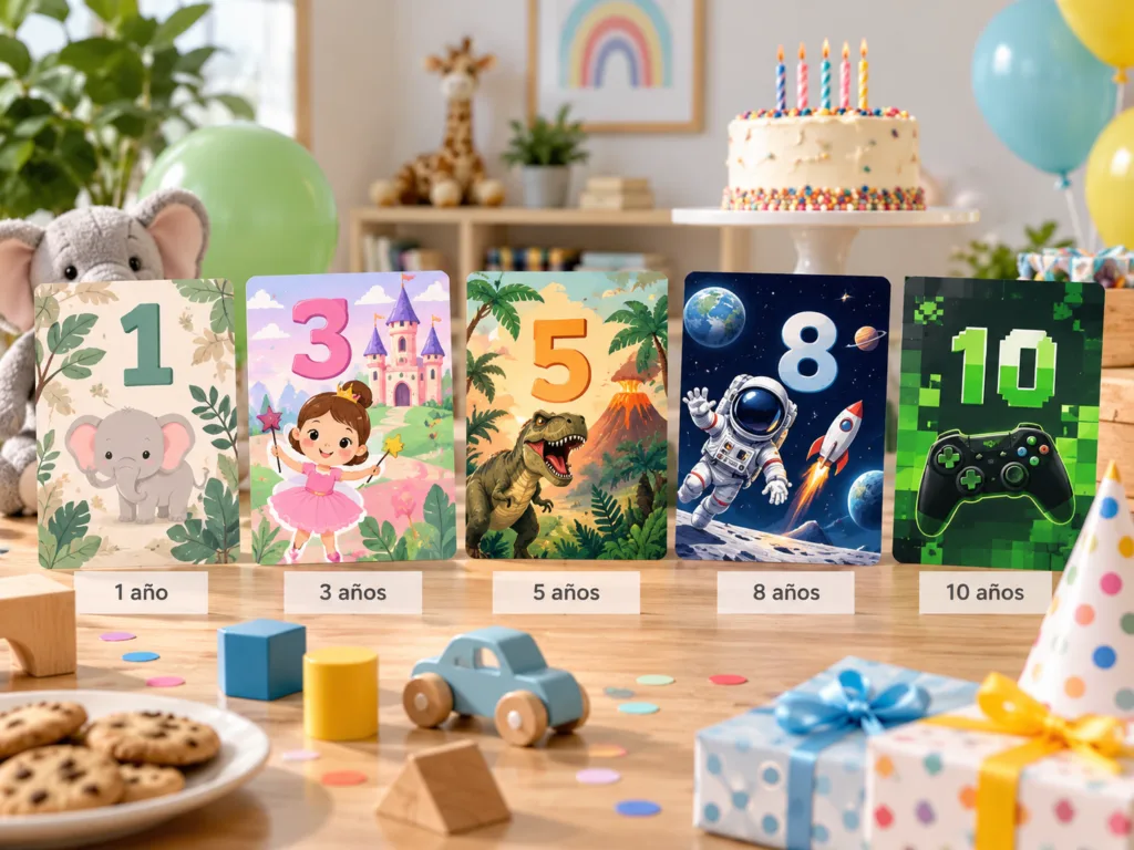 invitaciones de cumpleaños infantiles para distintas edades